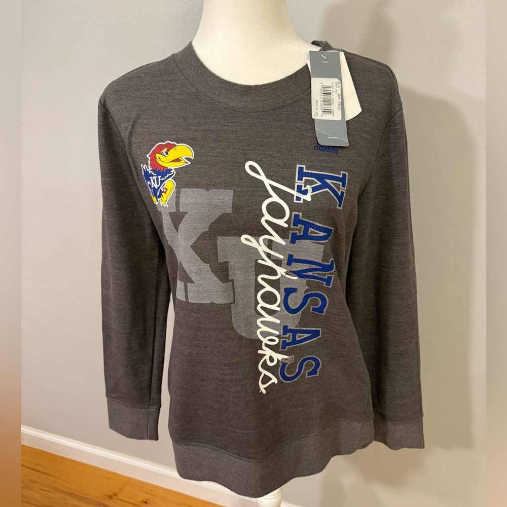 Adidas Women’s Medium KU Kansas Jayhawks Sweatshirt